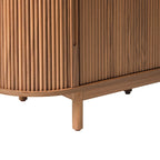 Meuble TV moderne Middlebrook Designs Reeded de 70 po avec rangement ouvert