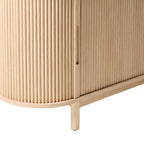 Meuble TV moderne Middlebrook Designs Reeded de 70 po avec rangement ouvert