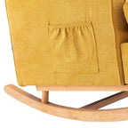 Fauteuil à bascule capitonné moderne 33.8
