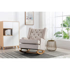 Fauteuil à bascule capitonné moderne 33.8