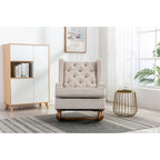 Fauteuil à bascule capitonné moderne 33.8
