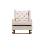Fauteuil à bascule capitonné moderne 33.8