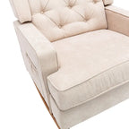 Fauteuil à bascule capitonné moderne 33.8