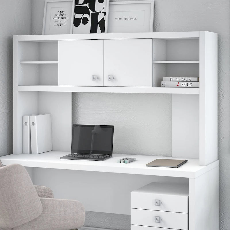 Hutch 60W avec portes coulissantes – Blanc pur / Sable gris / Érable anthracite / Gris moderne, Un seul utilisateur