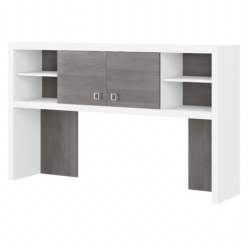 Hutch 60W avec portes coulissantes – Blanc pur / Sable gris / Érable anthracite / Gris moderne, Un seul utilisateur
