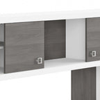 Hutch 60W avec portes coulissantes – Blanc pur / Sable gris / Érable anthracite / Gris moderne, Un seul utilisateur