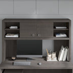 Hutch 60W avec portes coulissantes – Blanc pur / Sable gris / Érable anthracite / Gris moderne, Un seul utilisateur