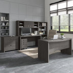 Hutch 60W avec portes coulissantes – Blanc pur / Sable gris / Érable anthracite / Gris moderne, Un seul utilisateur