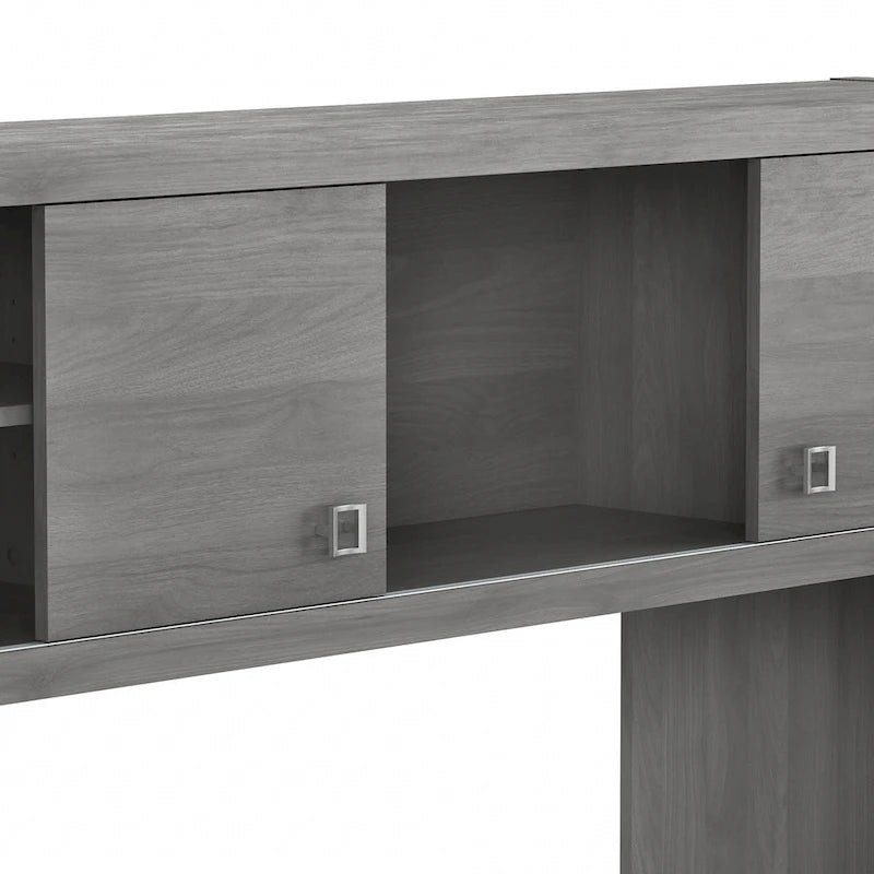 Hutch 60W avec portes coulissantes – Blanc pur / Sable gris / Érable anthracite / Gris moderne, Un seul utilisateur