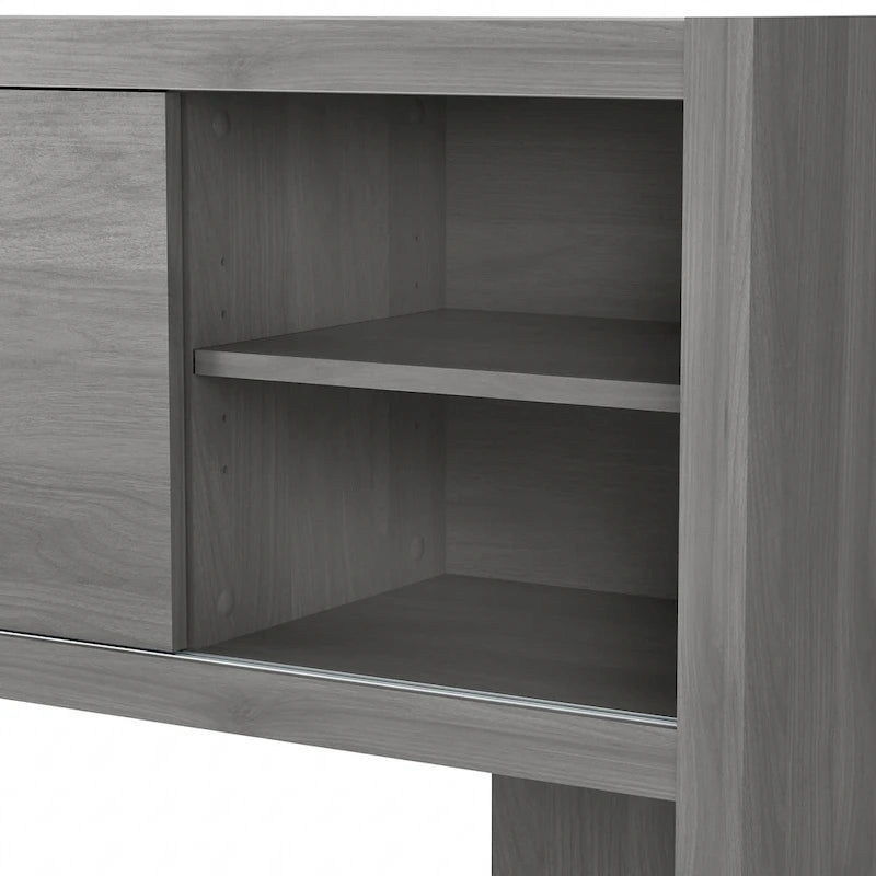 Hutch 60W avec portes coulissantes – Blanc pur / Sable gris / Érable anthracite / Gris moderne, Un seul utilisateur