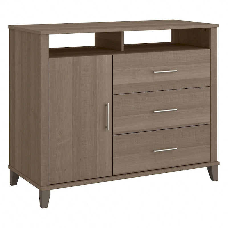 Crédence de bureau avec tiroirs, 4 options de couleur