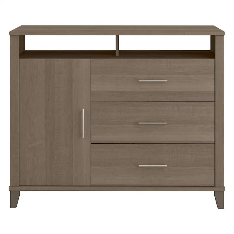 Crédence de bureau avec tiroirs, 4 options de couleur