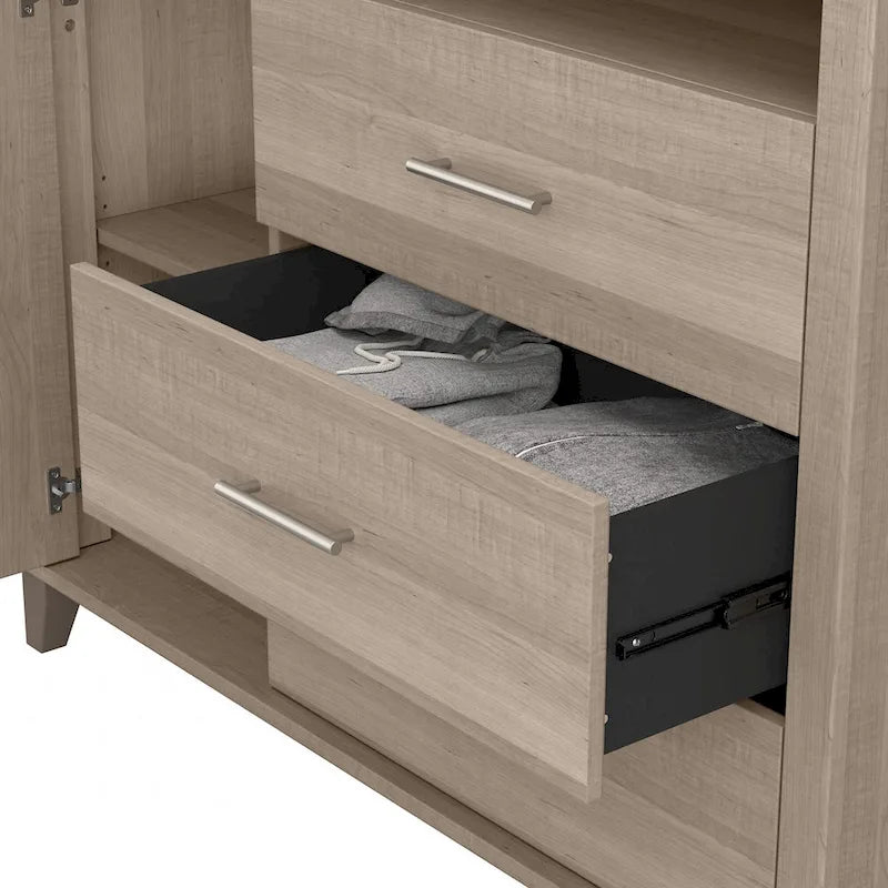 Crédence de bureau avec tiroirs, 4 options de couleur
