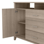 Crédence de bureau avec tiroirs, 4 options de couleur