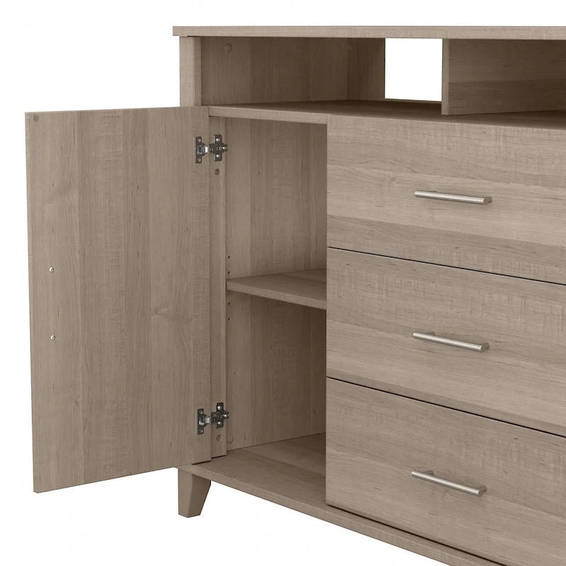 Crédence de bureau avec tiroirs, 4 options de couleur
