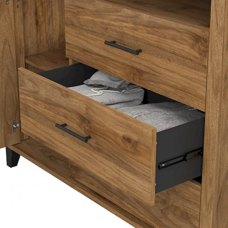 Crédence de bureau avec tiroirs, 4 options de couleur