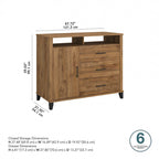 Crédence de bureau avec tiroirs, 4 options de couleur