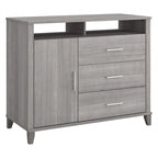 Crédence de bureau avec tiroirs, 4 options de couleur