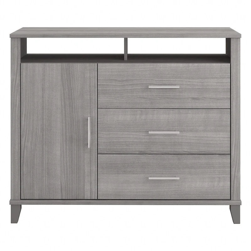 Crédence de bureau avec tiroirs, 4 options de couleur