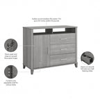Crédence de bureau avec tiroirs, 4 options de couleur