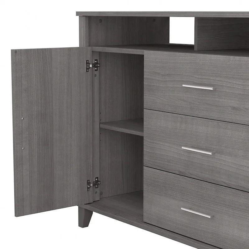 Crédence de bureau avec tiroirs, 4 options de couleur