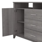 Crédence de bureau avec tiroirs, 4 options de couleur