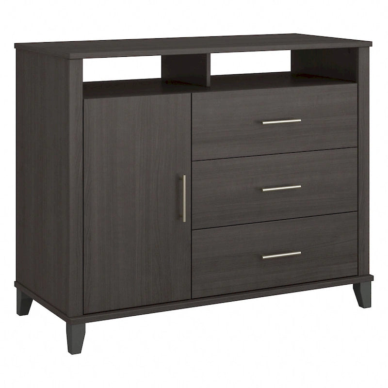 Crédence de bureau avec tiroirs, 4 options de couleur