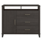 Crédence de bureau avec tiroirs, 4 options de couleur