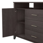 Crédence de bureau avec tiroirs, 4 options de couleur