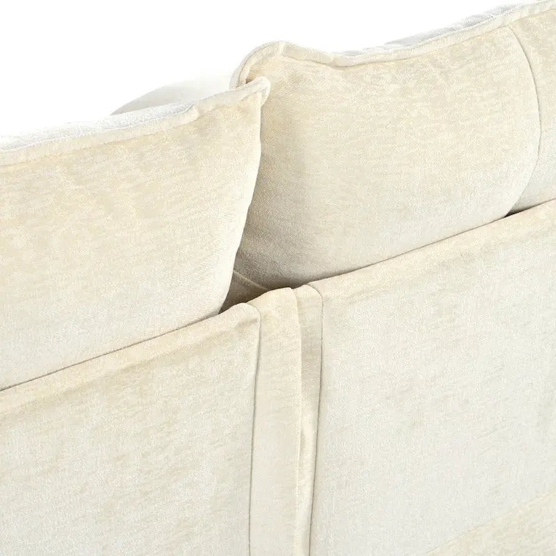 Canapé d'angle en chenille en U Roomfitters avec accoudoirs réglables, parfait pour les salons, les bureaux, les grands espaces