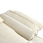 Canapé d'angle en chenille en U Roomfitters avec accoudoirs réglables, parfait pour les salons, les bureaux, les grands espaces