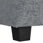 Canapé d'angle en chenille en U Roomfitters avec accoudoirs réglables, parfait pour les salons, les bureaux, les grands espaces