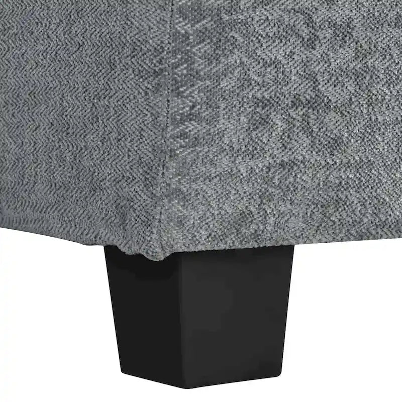 Canapé d'angle en chenille en U Roomfitters avec accoudoirs réglables, parfait pour les salons, les bureaux, les grands espaces