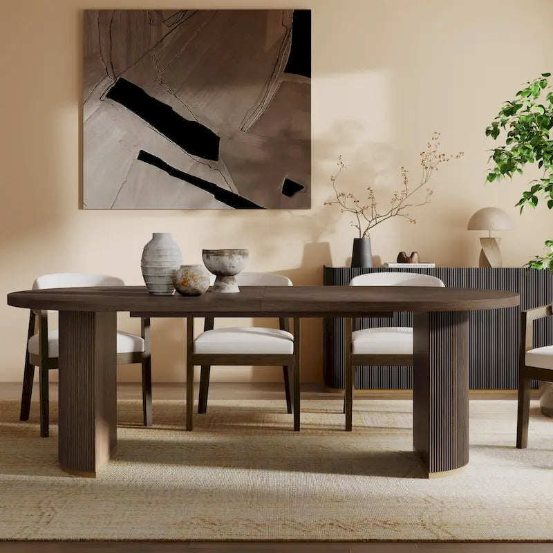 Christopher Knight Home - Table à manger ovale en bois style moderne Eleanor