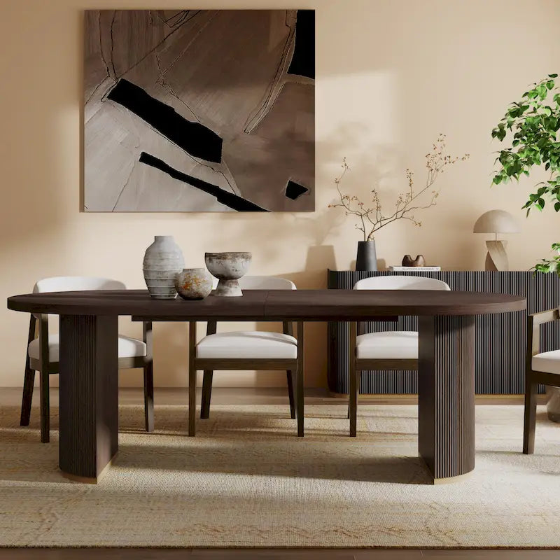 Christopher Knight Home - Table à manger ovale en bois style moderne Eleanor