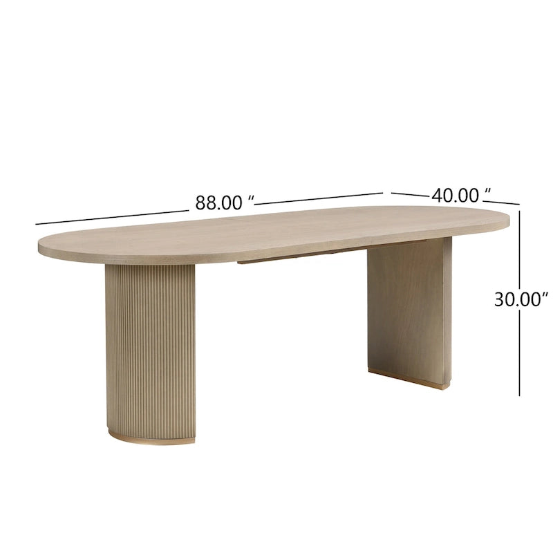 Christopher Knight Home - Table à manger ovale en bois style moderne Eleanor