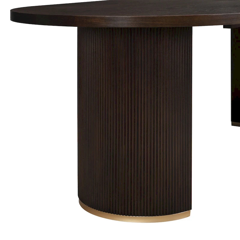 Christopher Knight Home - Table à manger ovale en bois style moderne Eleanor
