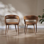 Chaises de salle à manger Modern Fort rembourrées en similicuir (lot de 6)