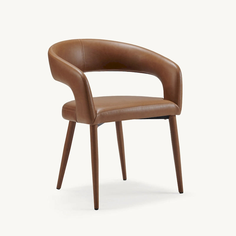 Chaises de salle à manger Modern Fort rembourrées en similicuir (lot de 6)