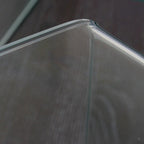 Table d'appoint en verre transparent, lot de 2
