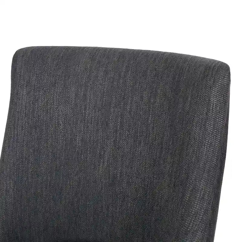 Chaise de salle à manger rembourrée, garniture cloutée, pieds en bois fuselés, lot de 4 – Naturel + Anthracite/Beige/Blanc+Bleu