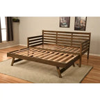 Lit de repos Somette Boho et lit gigogne avec matelas en lin Aqua