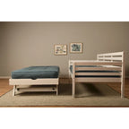Lit de repos Somette Boho et lit gigogne avec matelas en lin Aqua