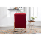 Fauteuil à bascule avec pouf pour salon