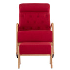 Fauteuil à bascule avec pouf pour salon