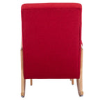 Fauteuil à bascule avec pouf pour salon