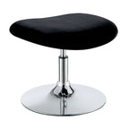 Fauteuil d'appoint à oreilles et ottoman – Violet / Noir / Gris, 2 pièces, 1 place