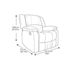Relax A Lounger Porter Fauteuil Inclinable Manuel en Similicuir par iLounge