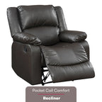 Relax A Lounger Porter Fauteuil Inclinable Manuel en Similicuir par iLounge