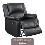 Relax A Lounger Porter Fauteuil Inclinable Manuel en Similicuir par iLounge